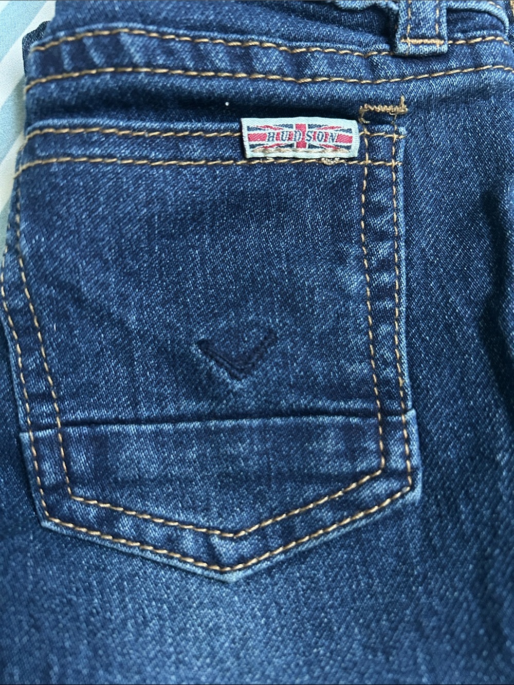 Hudson Kids! Jeans Light Blue Denim with Gold Stitching 24 months